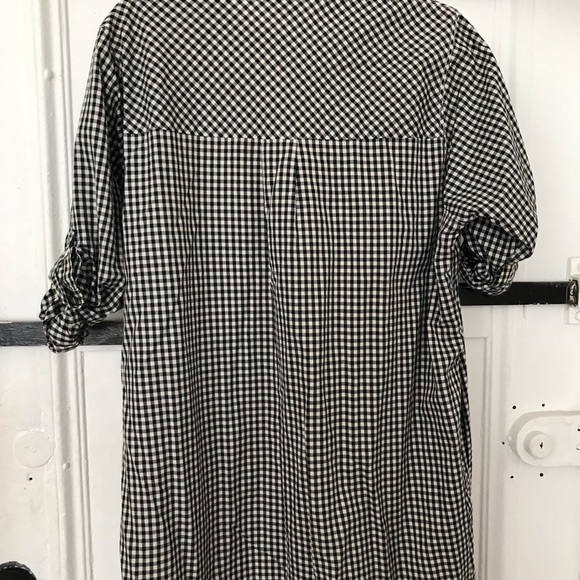 DKNY 100% Cotton shirt  dress with check print - Picture 4 of 7